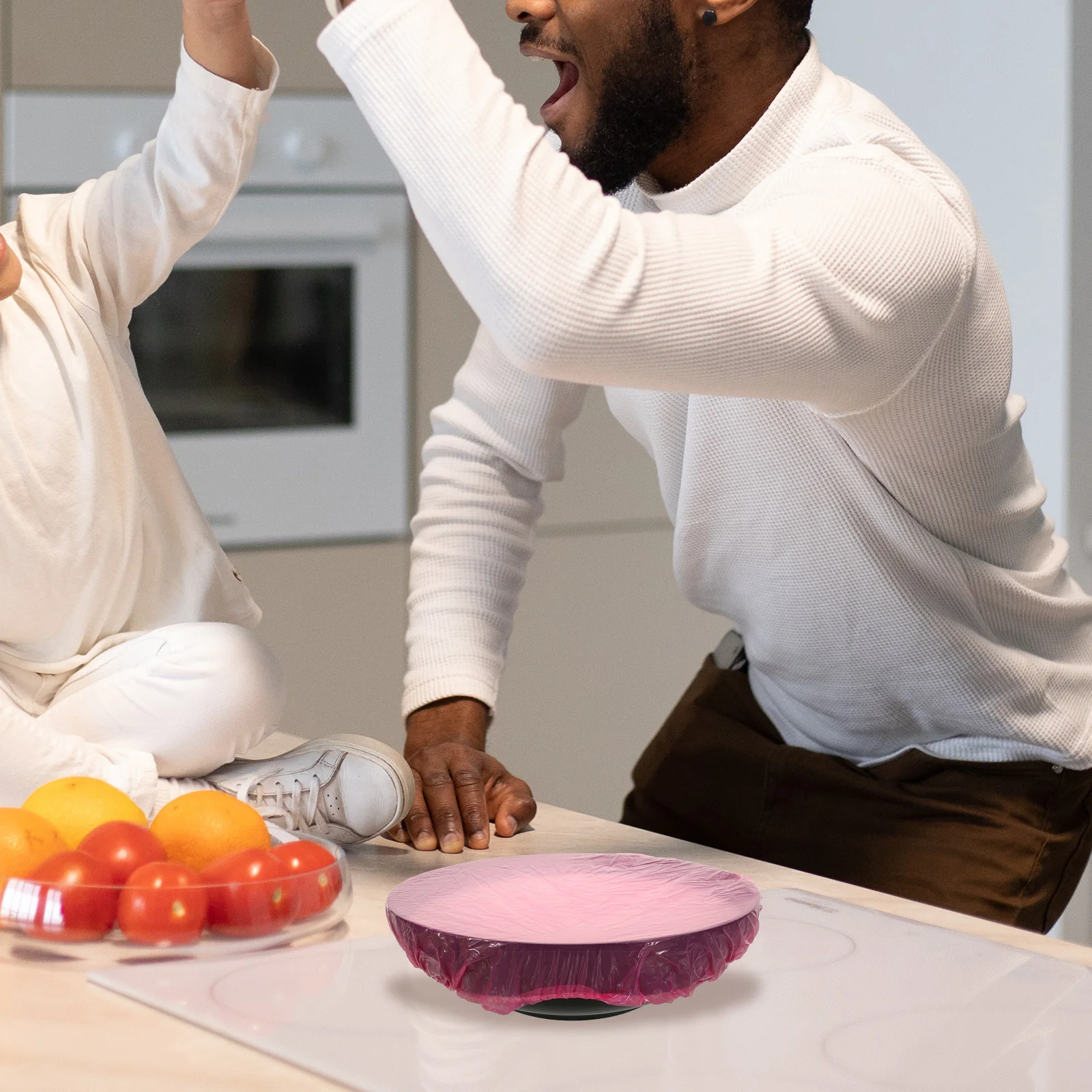 

60Pcs Elastic Bowl Covers Fresh Keeping Bags Plastic Stretch Wrap Food Storage Kitchen Supplies Cling Film Bowl Covers Elastic