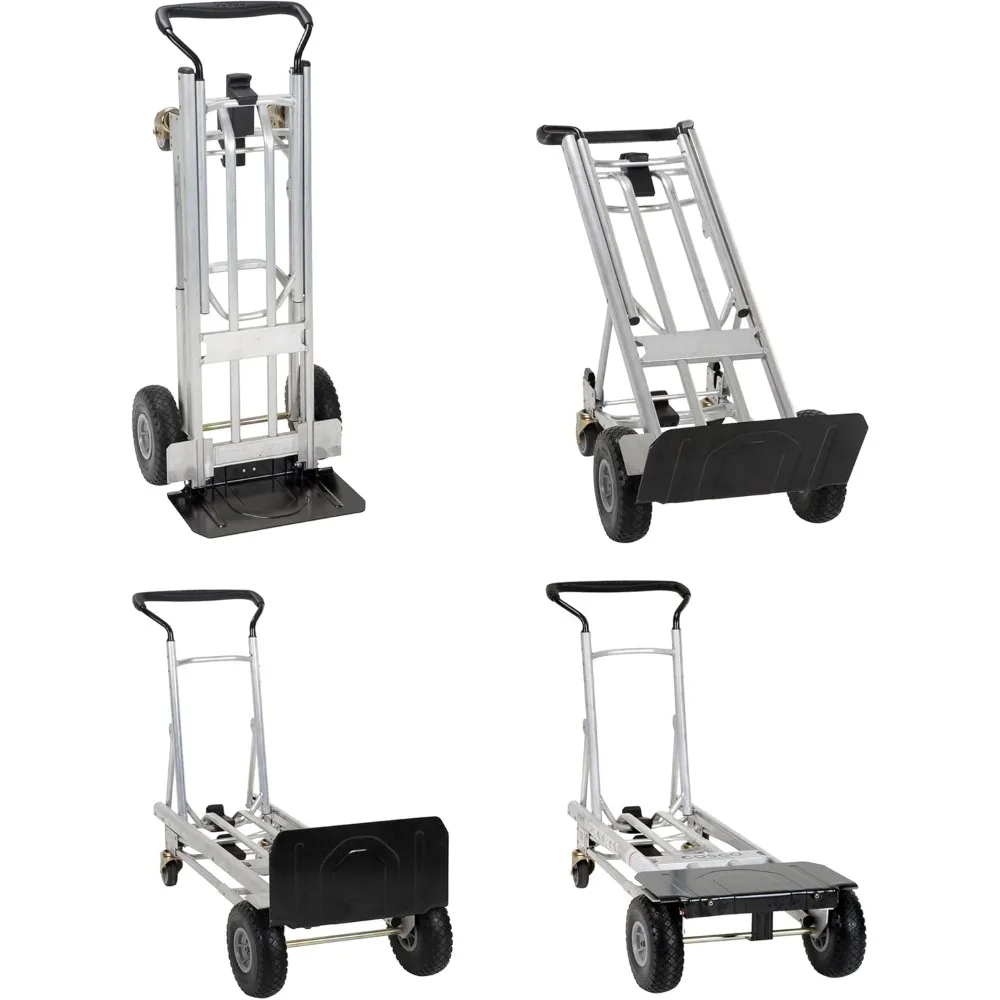 شاحنة يدوية قابلة للطي 4 في 1 من COSCO مع عجلات غير ثقب