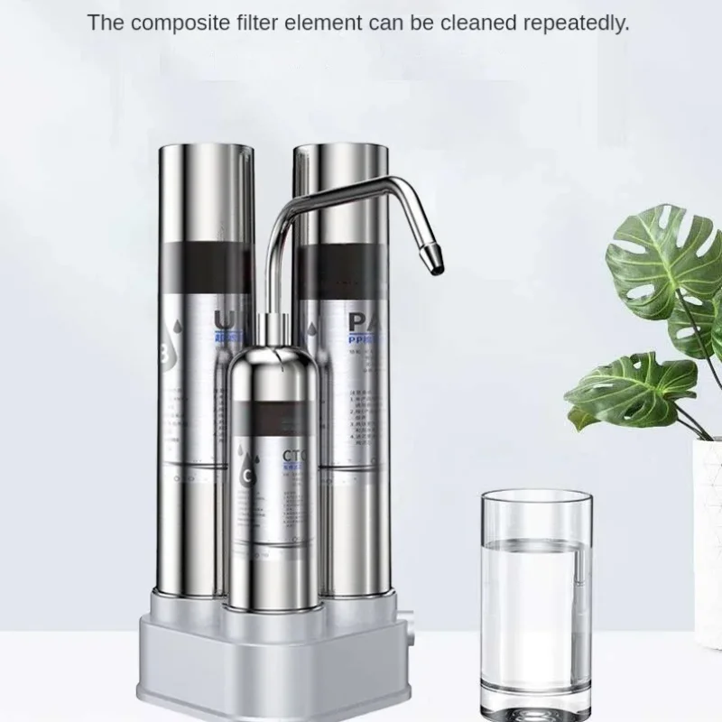 

Household Kitchen Table Water Filter 304 Stainless Steel Ultrafiltration Water Purifier Direct Drinking