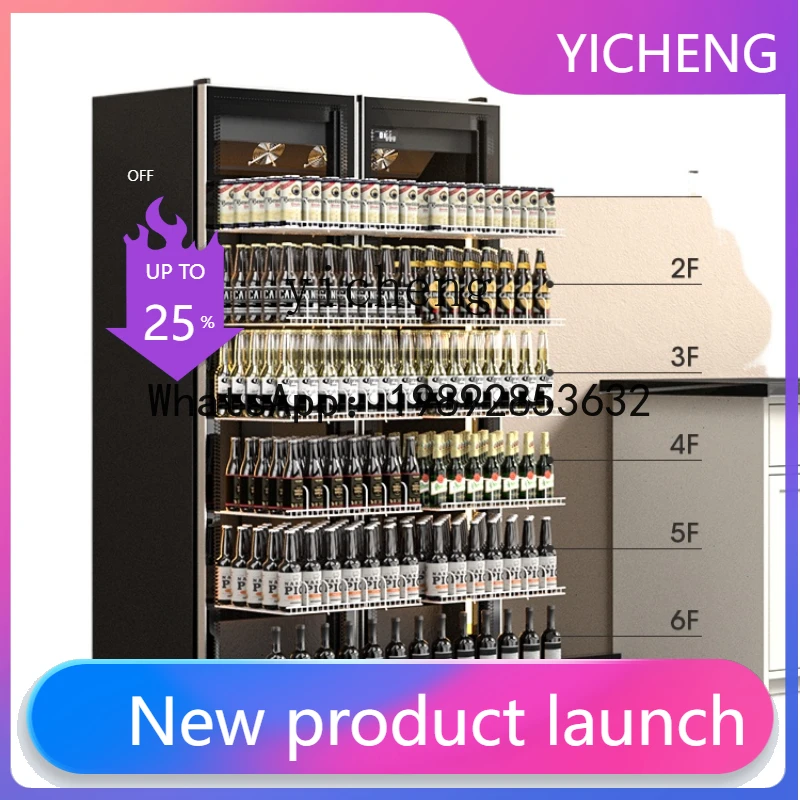 

ZSG Beer Drinks Wine Display Cabinet Refrigerated Freezer Commercial Freezer Three-Door Refrigerator