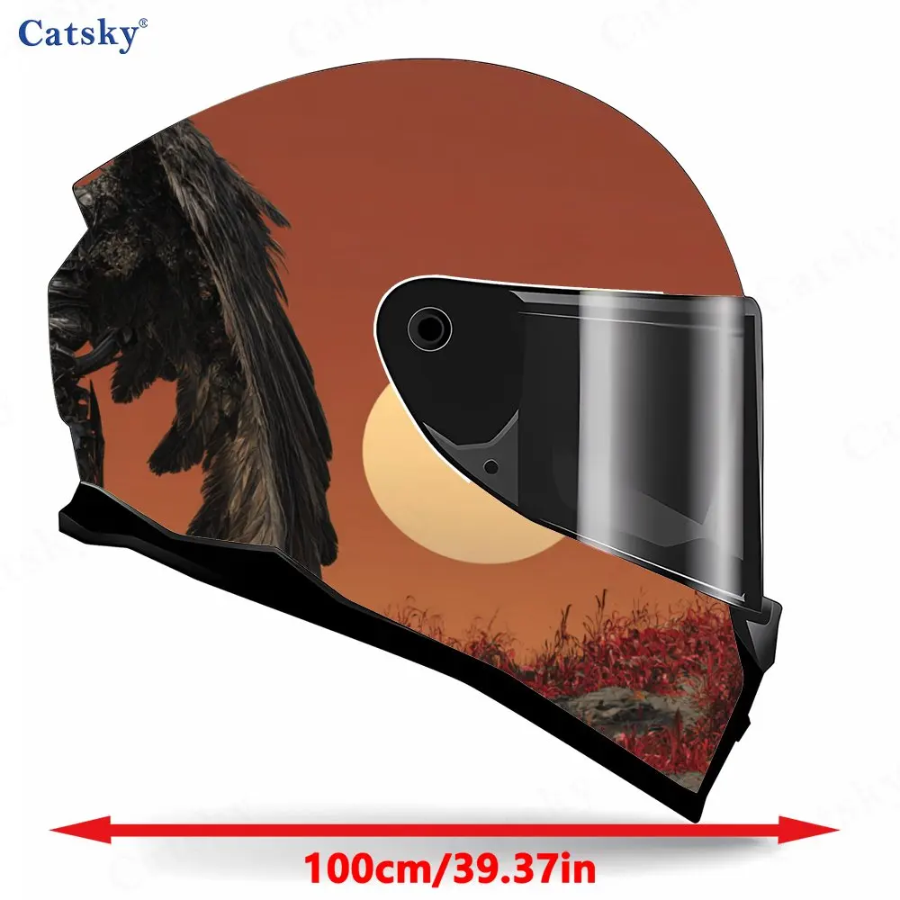 Romantic Angel and Demon Pattern Helmet stickers , PVC Material Multifunctional Helmet Stickers, Scratch-Resistant & Fade-Proof,