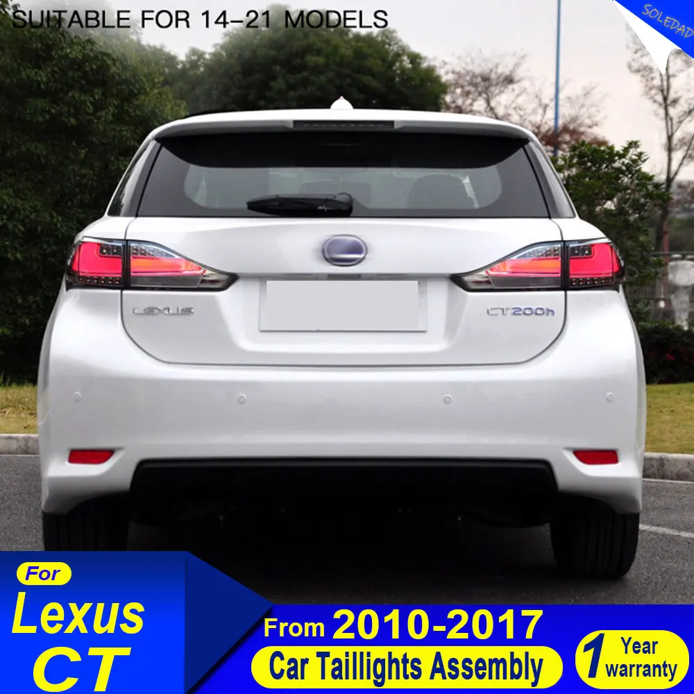 

Автомобильный задний фонарь для Lexus CT200H Светодиодный задний фонарь 2011-2017 CT200 Задний противотуманный тормозной сигнал поворота Автомобильные аксессуары Plug and play