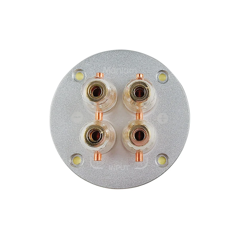 GHXAMP 75mm Round All-copper Terminal Box Speaker Junction Box DIY Accessories 1PC
