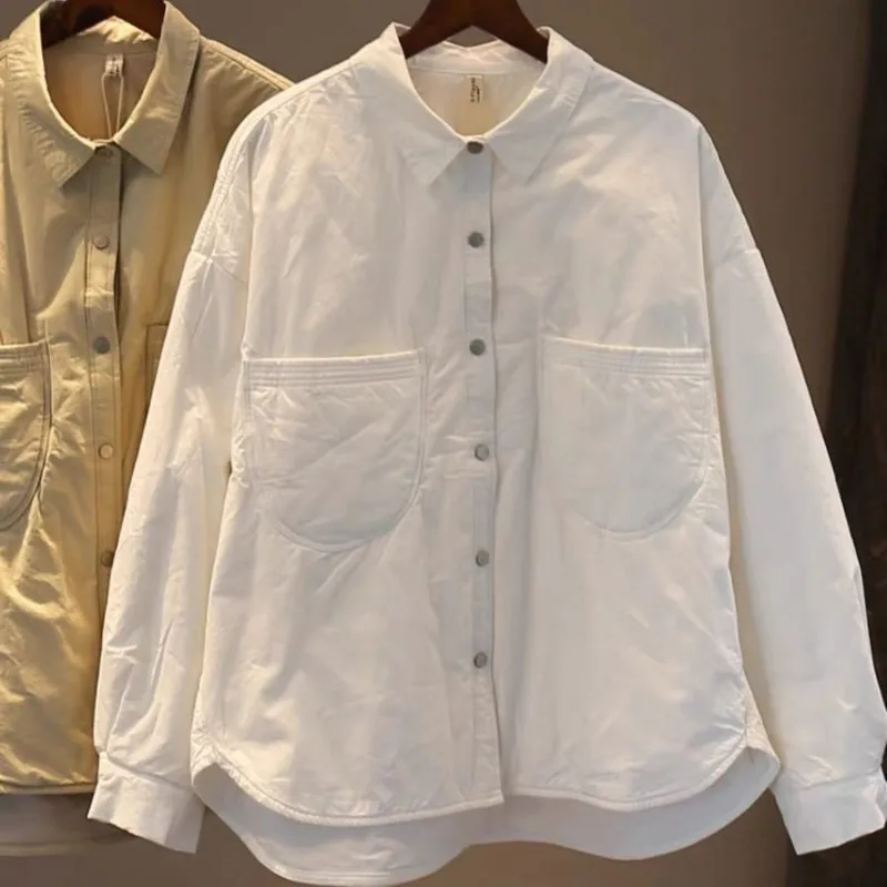 

2025 New Autumn Versatile Commuting Style Jackets for Women Korean Fashion Loose Plus Size Comfortable Shirt Jacket
