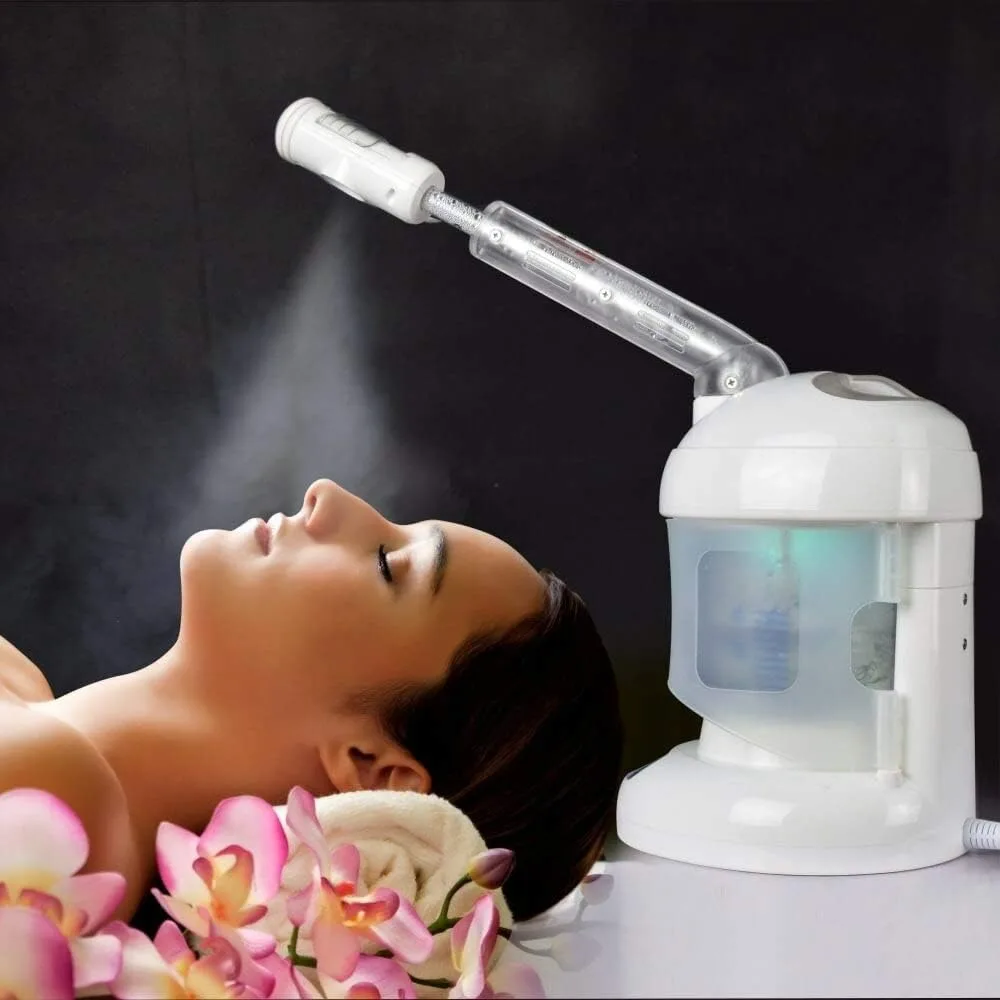 Facial Steamer Professional Nano Ionic Facial Steamer for Deep Cleaning - Portable for Personal Care Use At Home or Salon