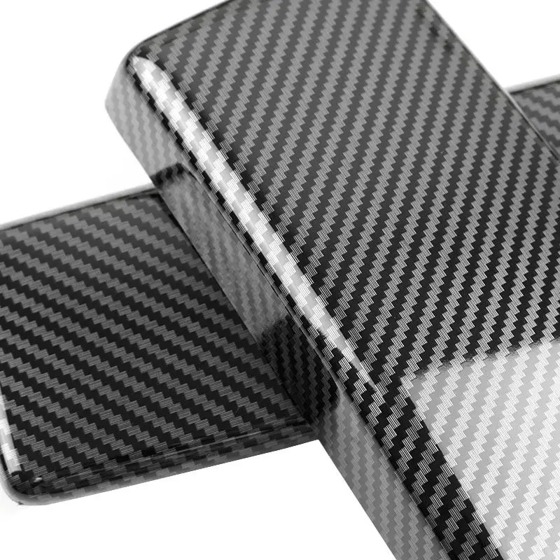 Center Console Armrest Box Trim Cover For Mercedes Benz C E GLK Class W204 W212 X204 2009 - 2013 Car Carbon Texture/Glossy Black