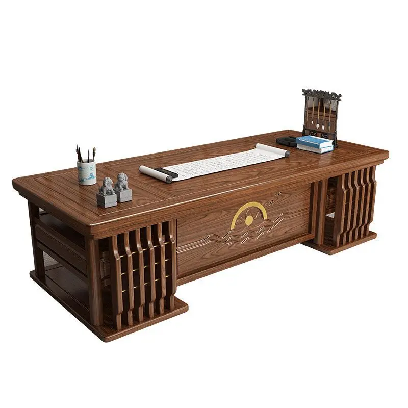 

Solid wood desk and chair combination dsk study calligraphy painting table drawing case room home writing des