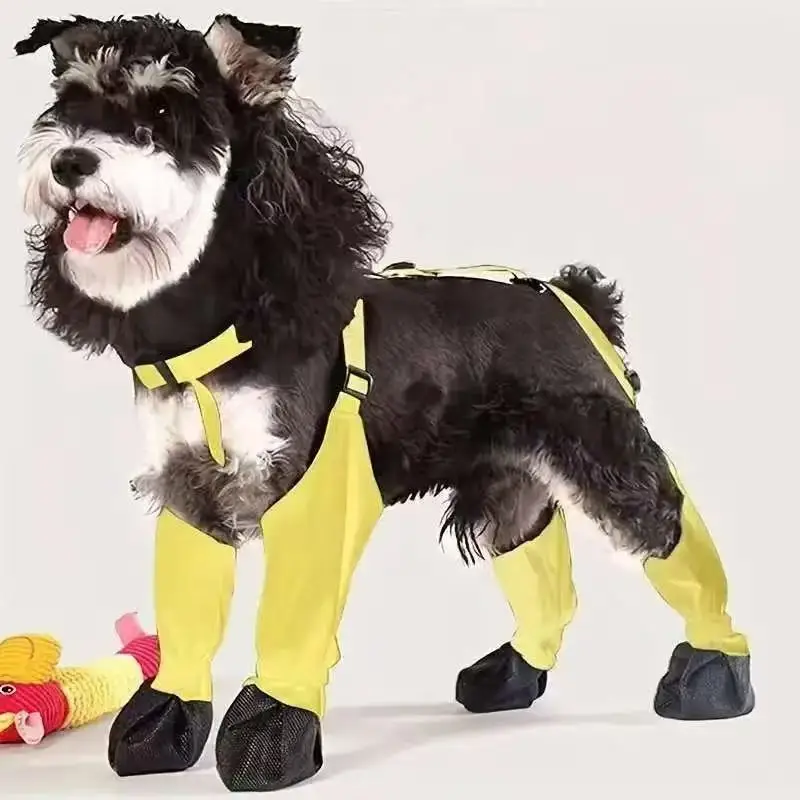 

Водонепроницаемые сапоги для собак — регулируемая противоскользящая обувь для маленьких собак, идеально подходит для прогулок на свежем воздухе, снега и дождливых дней