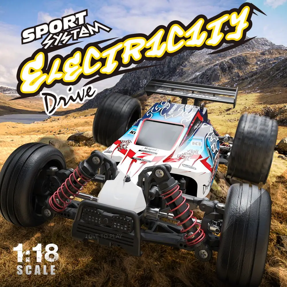 

2024 New RC Car 1:18 Full Scale Off-Road Speedcar Competitive Climbing Waterproof Drifter Big Tires Remote Control Toy Gift