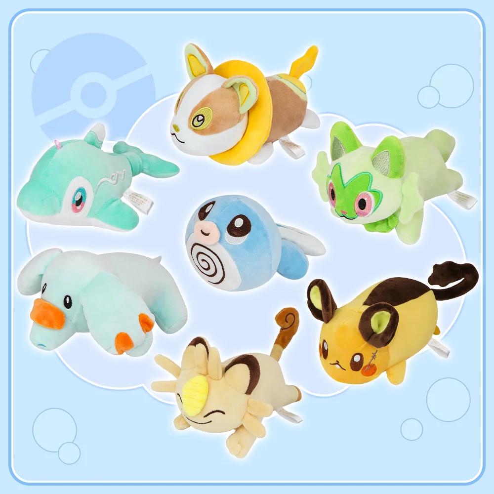 Juguete de peluche de Pokémon Sprigatito Yamper Meowth Phanpy Scream Tail Rowlet Charcadet Anime muñeco suave de peluche grandes regalos de cumpleaños