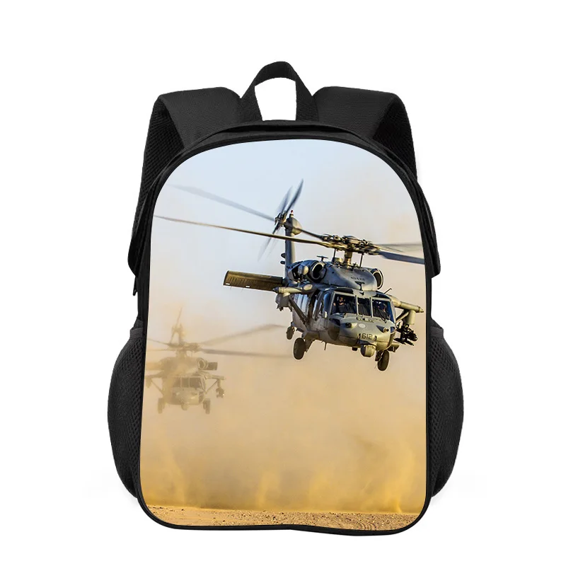 Helicopter shoulder protection backpack, domineering trend, mechanical printing new style best gift for boys and girls in school
