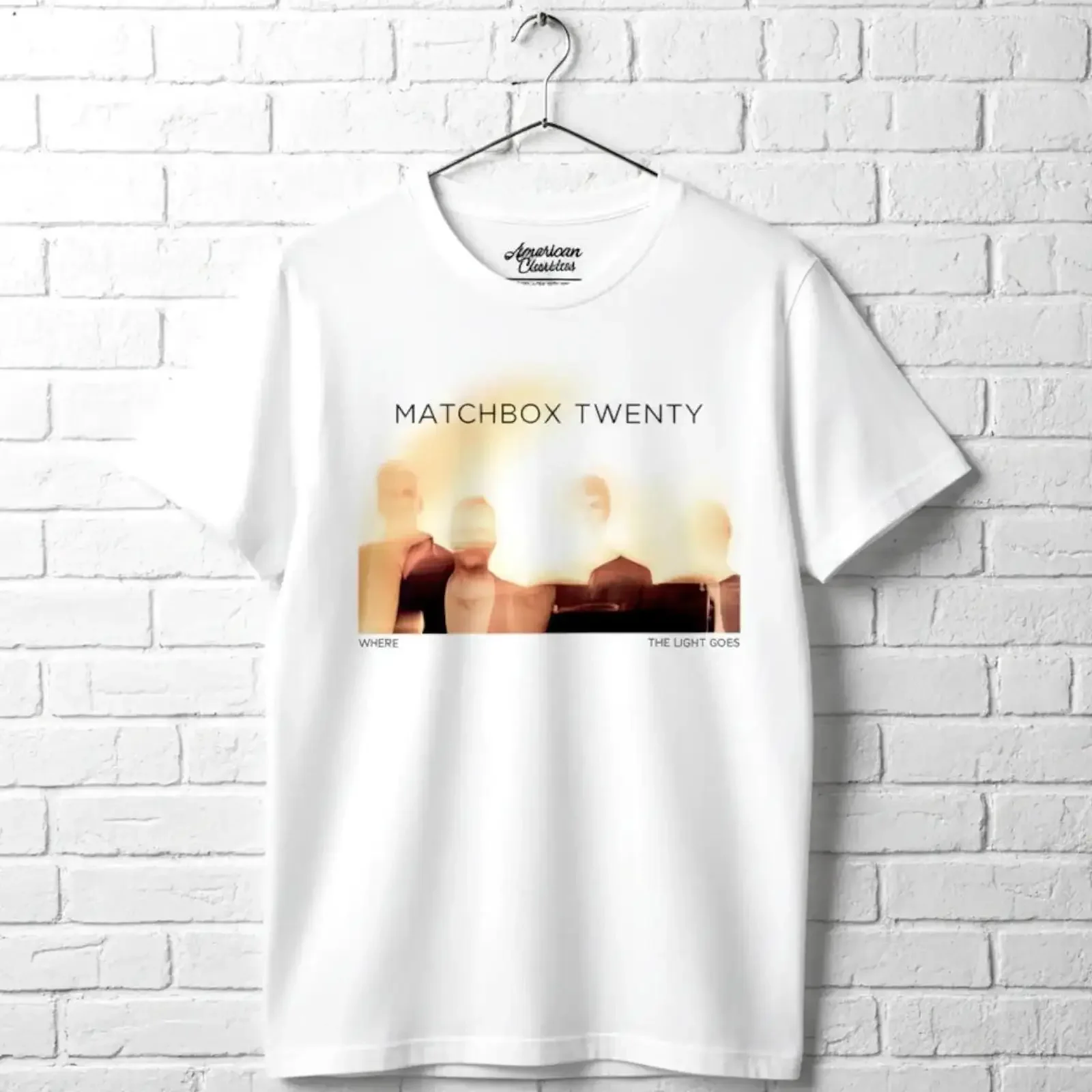 Matchbox Twenty Men amp 39 s T Shirt Where the Light Goes vintage Washed Top For Everyday Wear Soft Comfortable