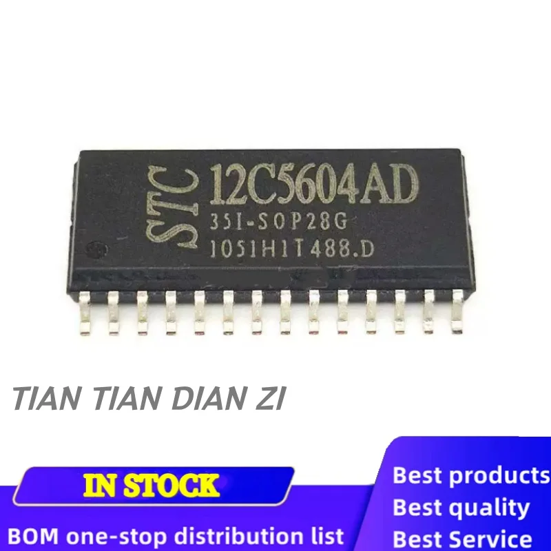 2pcs/lot STC12C5604AD-35I-SOP28G STC12C5604AD SOP-28 ic chips in stock