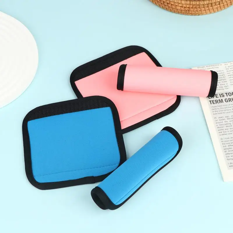 [E] 2Pcs Pull Up Bar Cushion Grips Anti Slip Soft Cover Pads For Dumbbell Barbell Exercise Equipment And Luggage Handles view 3