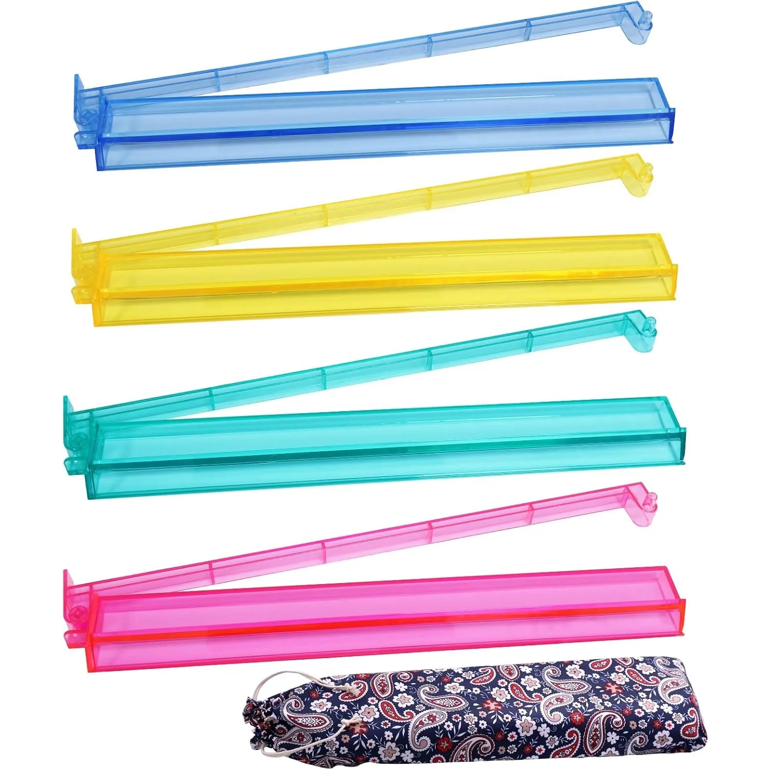 Mahjong Racks with Pushers Mahjong Pushers & Racks 4PCS All in One Mahjong Tile Racks with Storage Bag Majiang Accessories