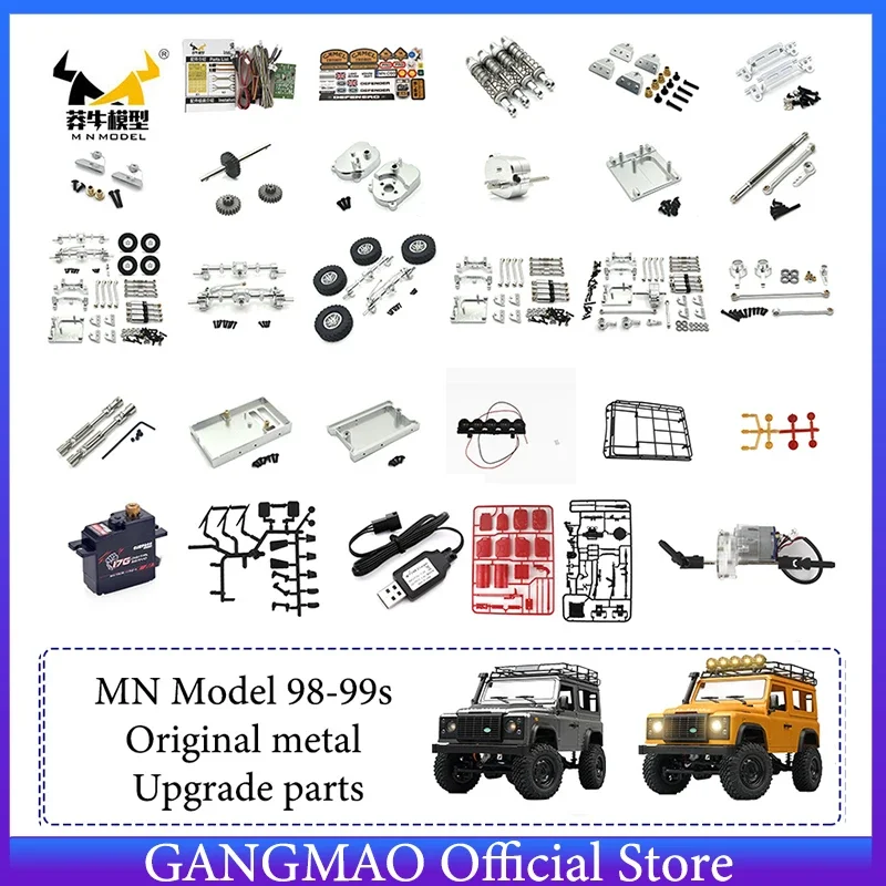 MN Model 98/99S Metal Modification Upgrade Parts Upgrade Accessories Frame Wave Box Shock Absorber Axle Tie Rod