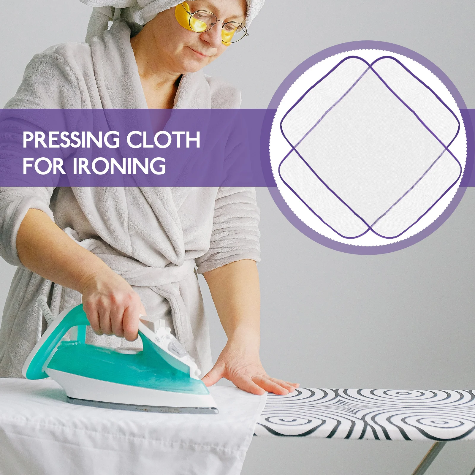 

2Pcs Heat-Resistant Ironing Mesh Pad Protective Pressing Cloth for Tabletop Ironing Board Cover Breathable Washable Portable
