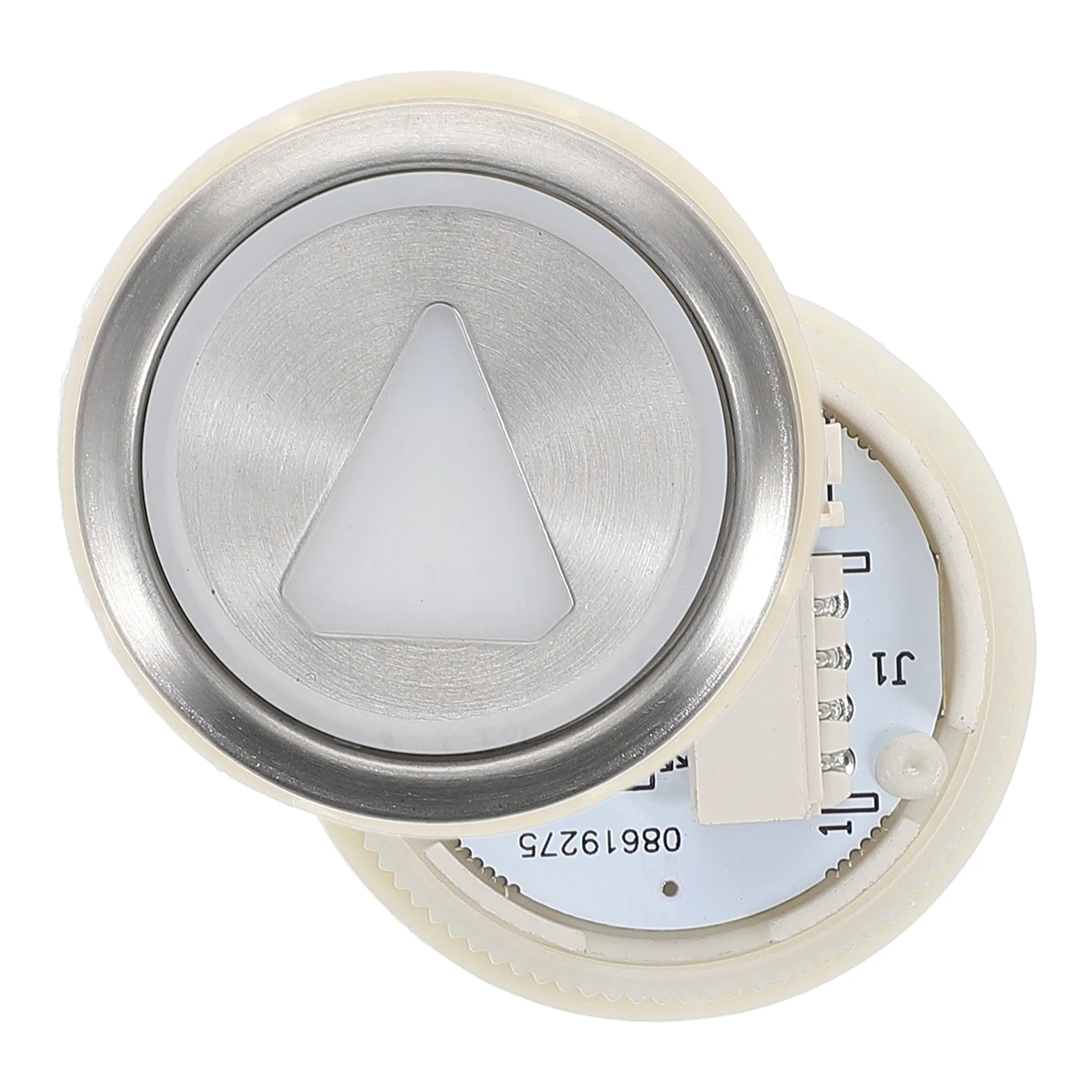 

2pcs Elevator Button Accessories Round Metal KDS50 White Light Up Down Switch Parts Replacement Easy Installation Elevator Spare