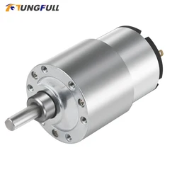 JGB37-520 6V/12V/24V DC Gear Motor 7RPM-960RPM High Torque Gear Box Micro Speed Adjustable Reversible Reduction Geared Motor