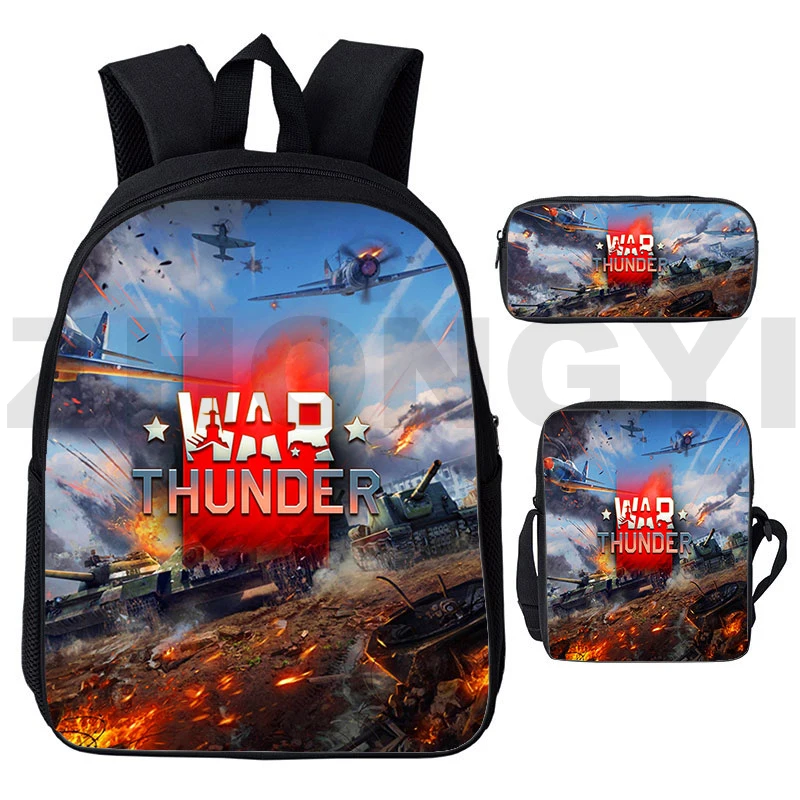 Mochila divertida de World of Tanks, 12/16 pulgadas, Gerand Tanks, mochilas escolares, adolescentes, niñas, juego de impresión 3D, Anime War Thunder Bags