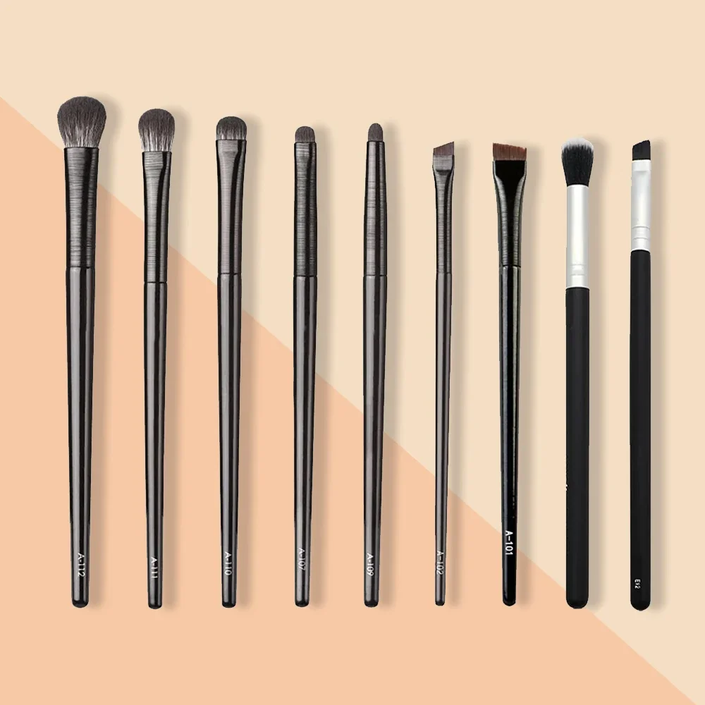 Eye Soft Bristle Eyeshadow Brushes 9-piece Set Eye Makeup Smudge Undercover Eyeliner Blade Eye Detail Small Makeup Brushes