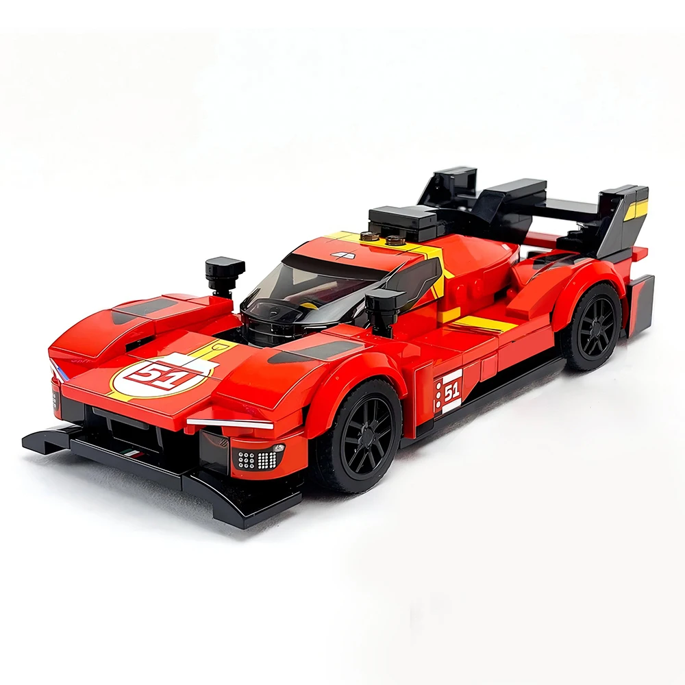 313 PCS Velocidade MOC ​ ​ Campeão le mans rally campeão carro esportivo cidade modelo de carro diy blocos de construção brinquedos das crianças presente natal