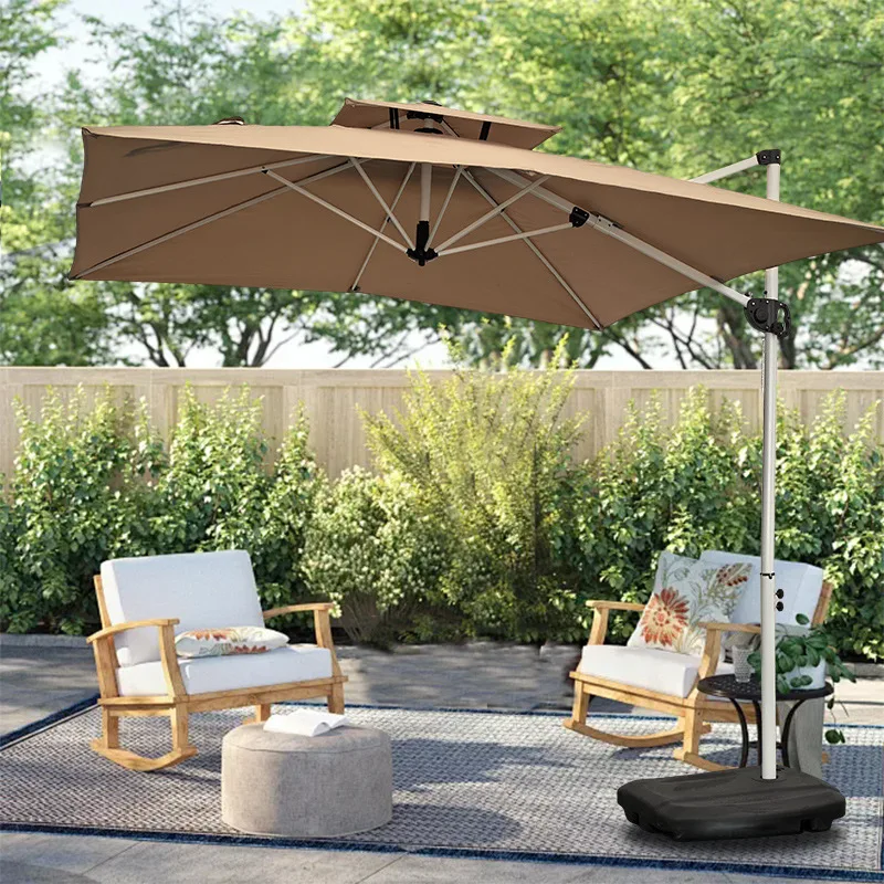 //Wholesale Price Commercial Umbrella Solar Light Modern Waterproof Outdoor Shade For Courtyard Gym Hotel Dining For Villas Cafe