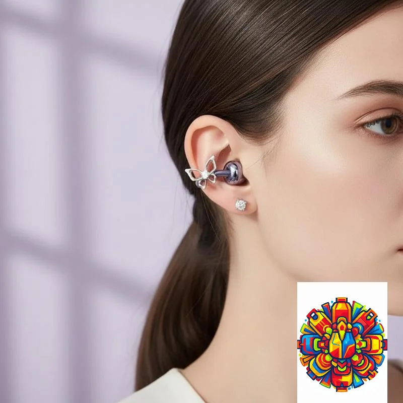 Hollow Butterfly Wireless Earbuds Anti-Lost Clip 1/2Pcs Cute Decorative Earphone Accessory for Outdoor Exercise