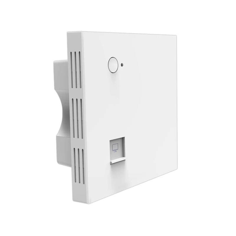 Router Wi-Fi do montażu na ścianie 48V PoE i MT7621 11ac Dual Band 1200mbps, punkt dostępowy Wi-Fi do montażu na ścianie, odpowiedni do hoteli, typ Fat AP.