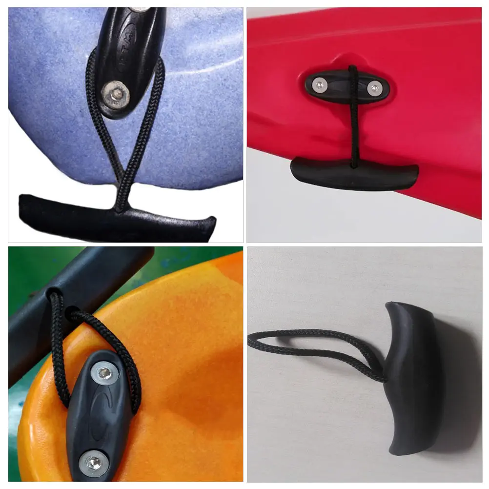 

2pcs Kayak Replacement Carry Handles Durable Marine Boat Pull T-Handle For Canoe Dinghy Side Mount Installation Kayak