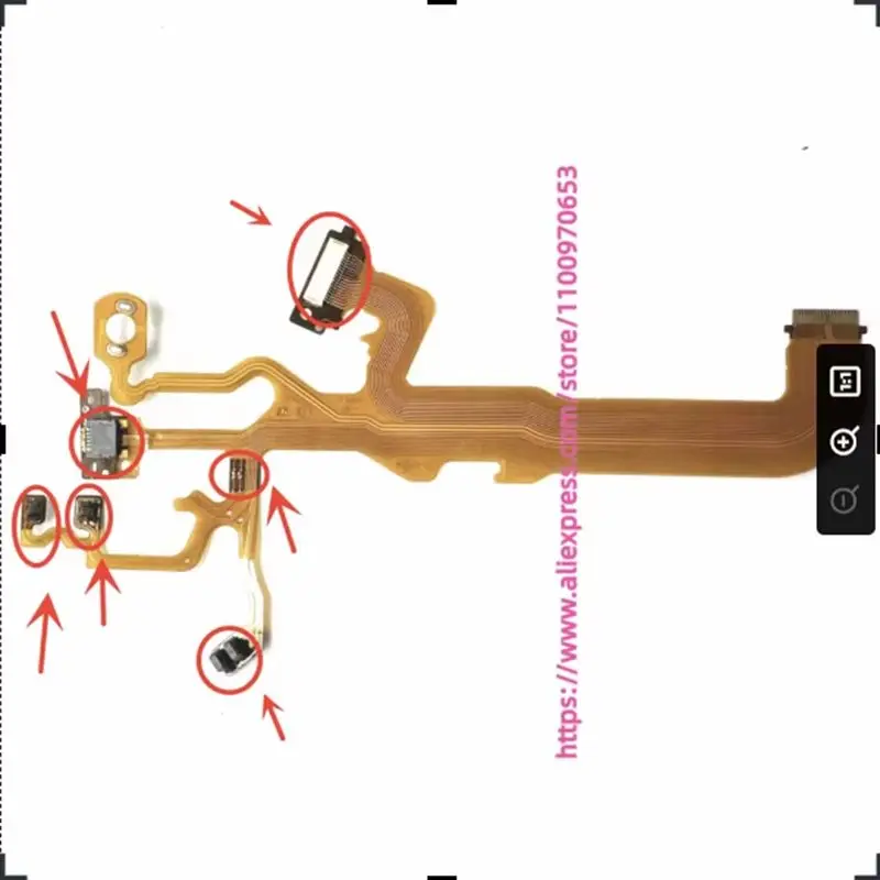 Новый основной гибкий кабель для задней панели объектива для цифровой камеры SONY DSC-HX80 HX90V WX500, запасная часть