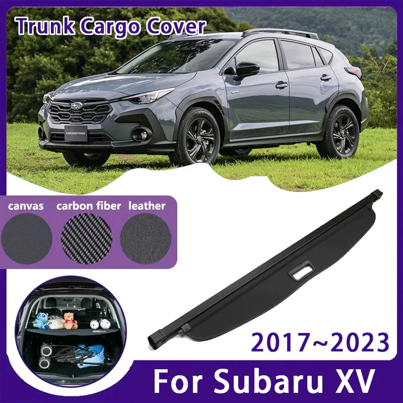 Car Trunk Curtain Covers For Subaru Crosstrek XV GT 2017~2023 Retractable Trunk Luggage Rack Partition Shelters Auto Accessories