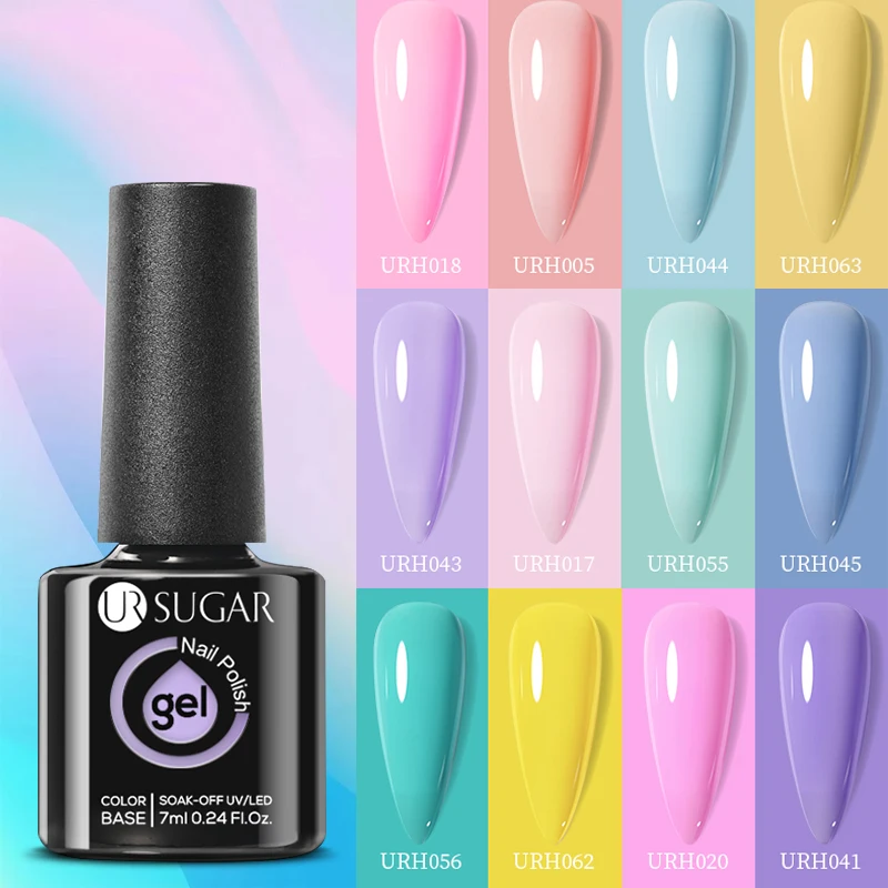 UR SUGAR 7ml Marca Dragon Series Gel Nail Polish Glass Bottle Summer Semi Permanent UV Led Varnish Gel DIY Manicure For Nails