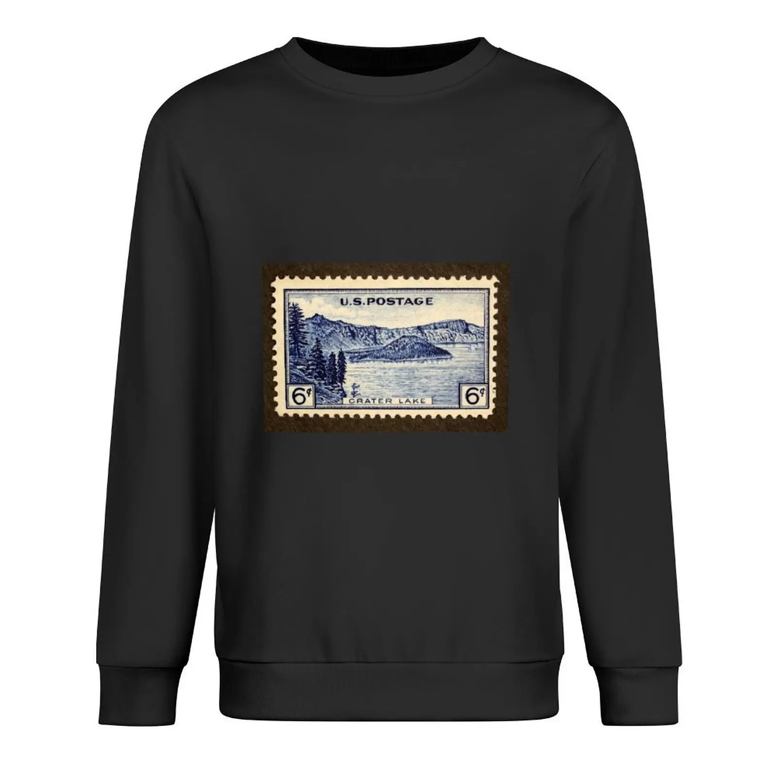 1934 6c Crater Lake، أوريغون ختم البريد البلوز الرجال ارتداء ملابس الخريف بلوزة رياضية بلوزات كبيرة الحجم