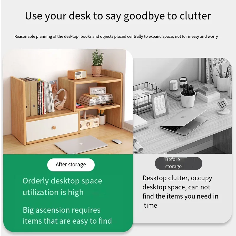 Desktop Magazine Organizer Desktop Shelving Desk Storage Rack Dormitory Stationery Magazines Books Multilayer Desk Accessories