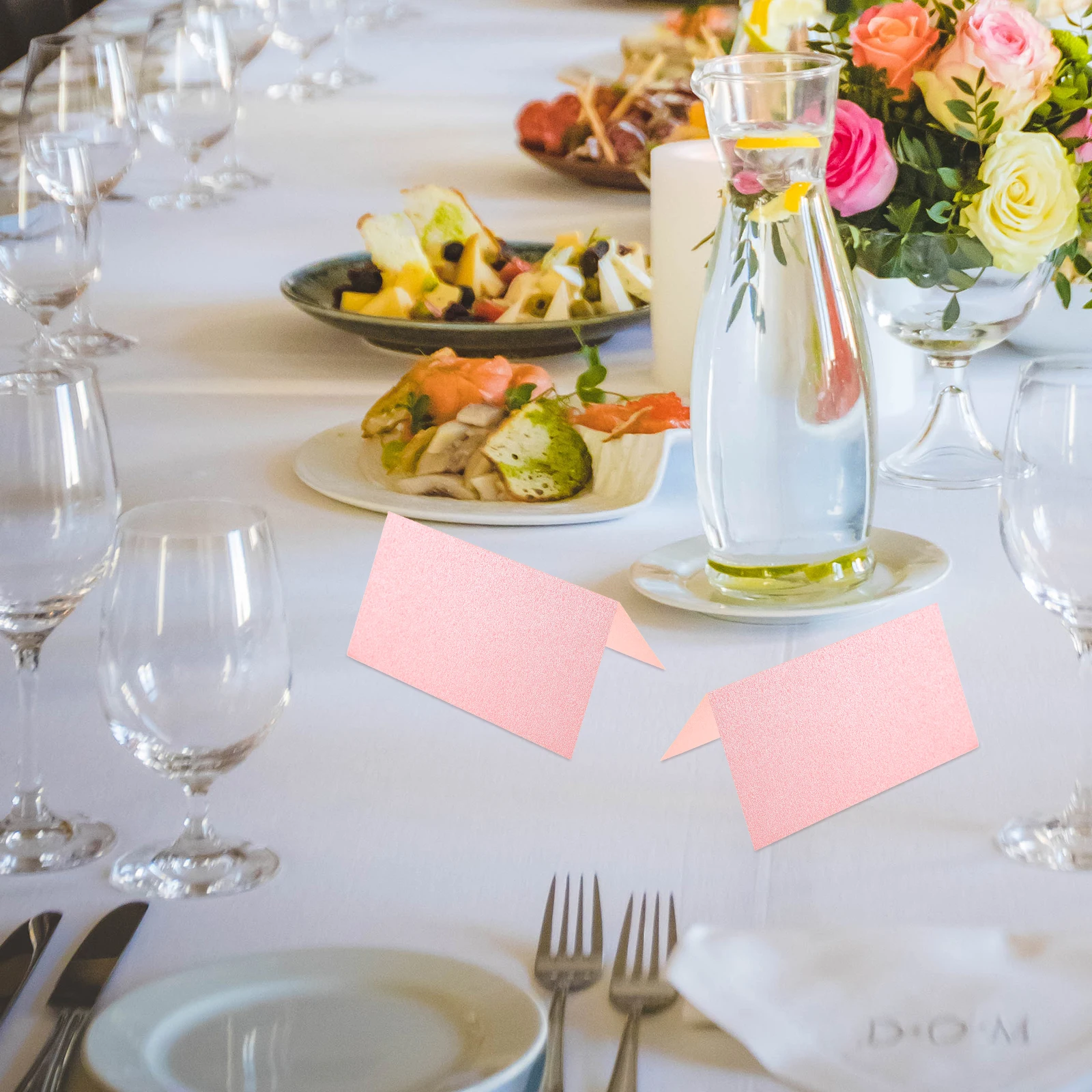 

25pcs Foldable Tent Place Table Name Wedding Party Table Number Cards Seat Guide Cards Standing Name Card Paper For Banquet