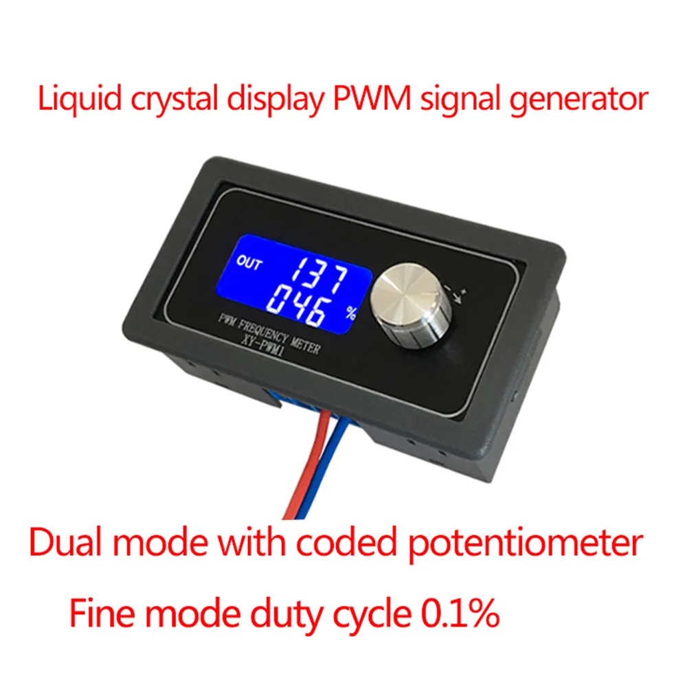Imagem -05 - Pwm Pulso Frequência Ajustável Duty Ciclo Onda Quadrada Módulo 1hz15khz Onda Retangular Gerador de Sinal com Display Lcd