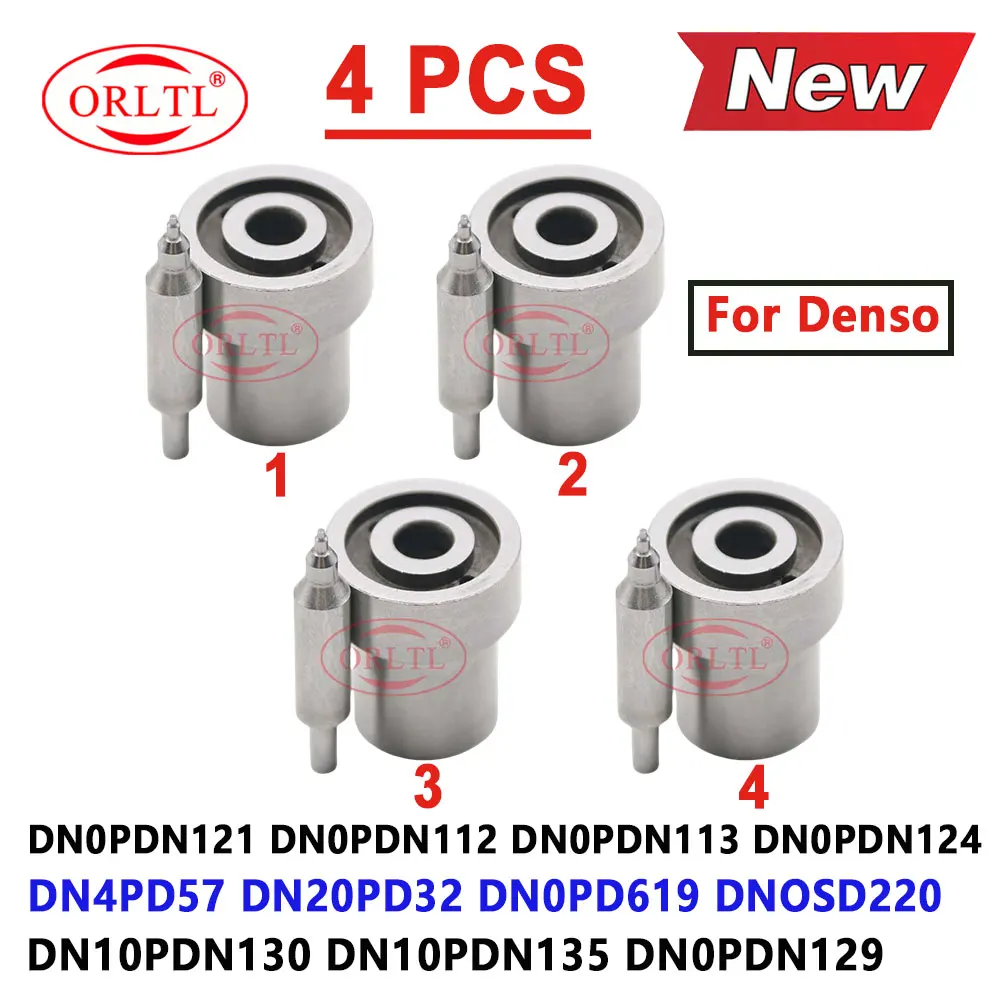 4 PCS Diessel Nozzle DN4PD57 DN0PDN121 DN0PDN113 DN20PD32 DN0PD619 DN10PDN130 DN10PDN135 DN0PDN124 DN10PDN129 For DENSO