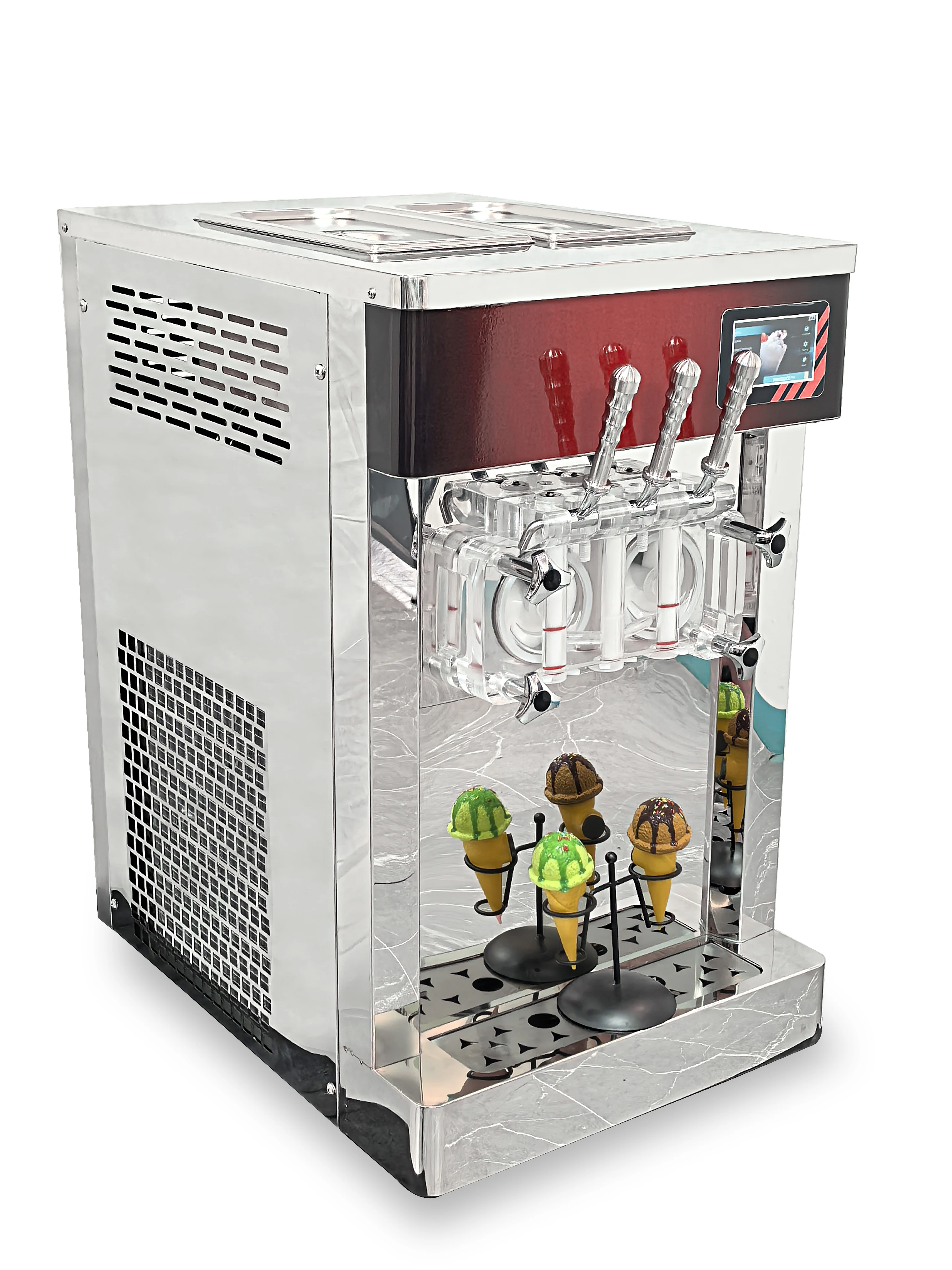 Multi-Functional Desktop Ice Cream Machine Commercial Soft Yogurt Ice Cream Machine Counter Top Ice Cream Making Equipment