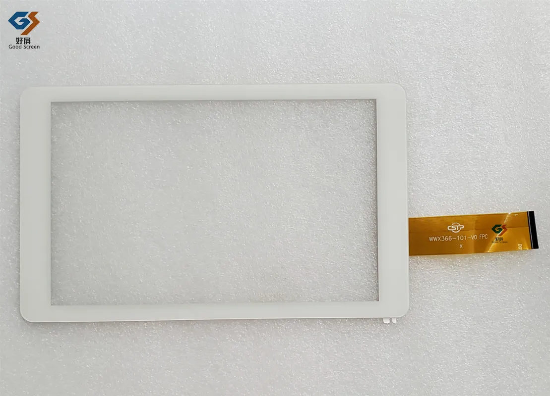 

New Glass White P/N WWX366-101-V0 FPC Tablet PC Capacitive Touch Screen Digitizer Sensor External Glass Panel