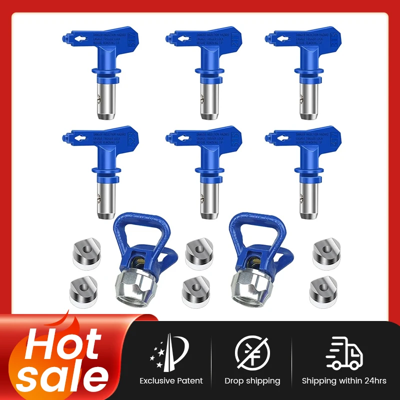 Airless Paint Nozzles Set,Reversible Spray Tips Airless Paint Sprayer Nozzle Tips Airless Sprayer Spraying Machine Parts