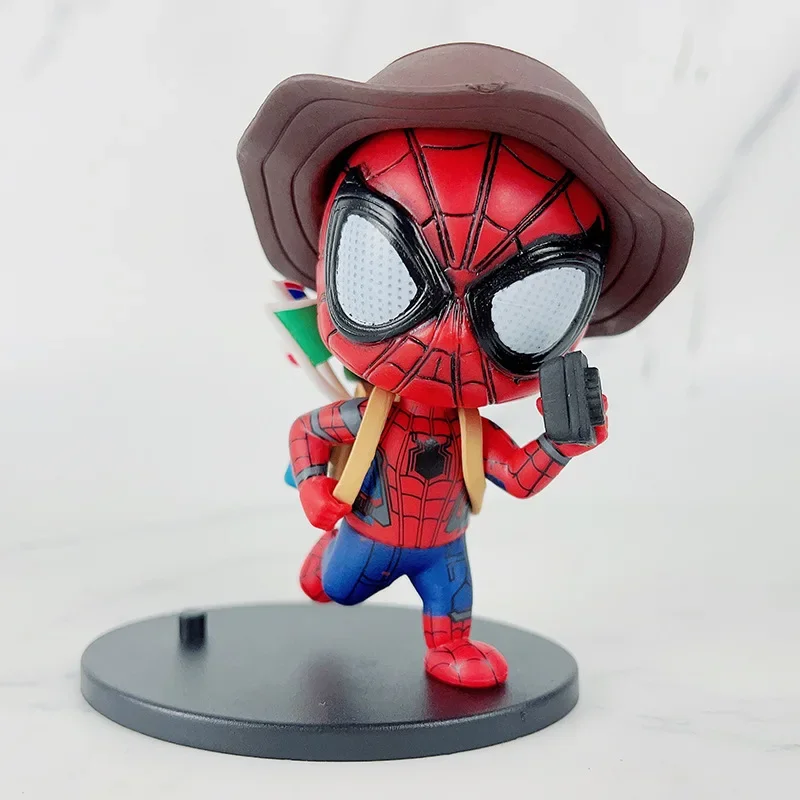 10 Cm Spider-Man Auto Model Decoratie Hand Schattige Pop Decoratie Speelgoed