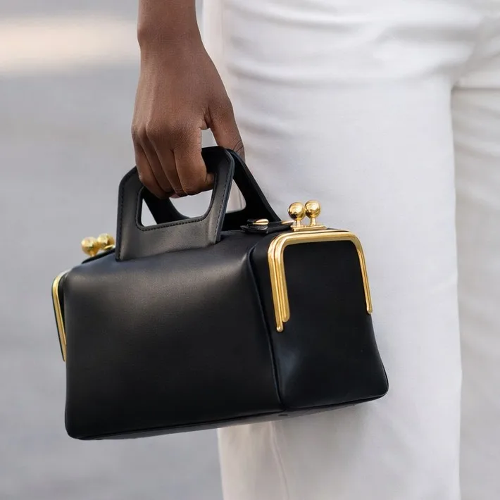 Luxury Clip Box Bags for Women Handbags High Quality PU Leather Shoulder Bag Kisslock Evening Bags Ladies Wedding Party Clutch