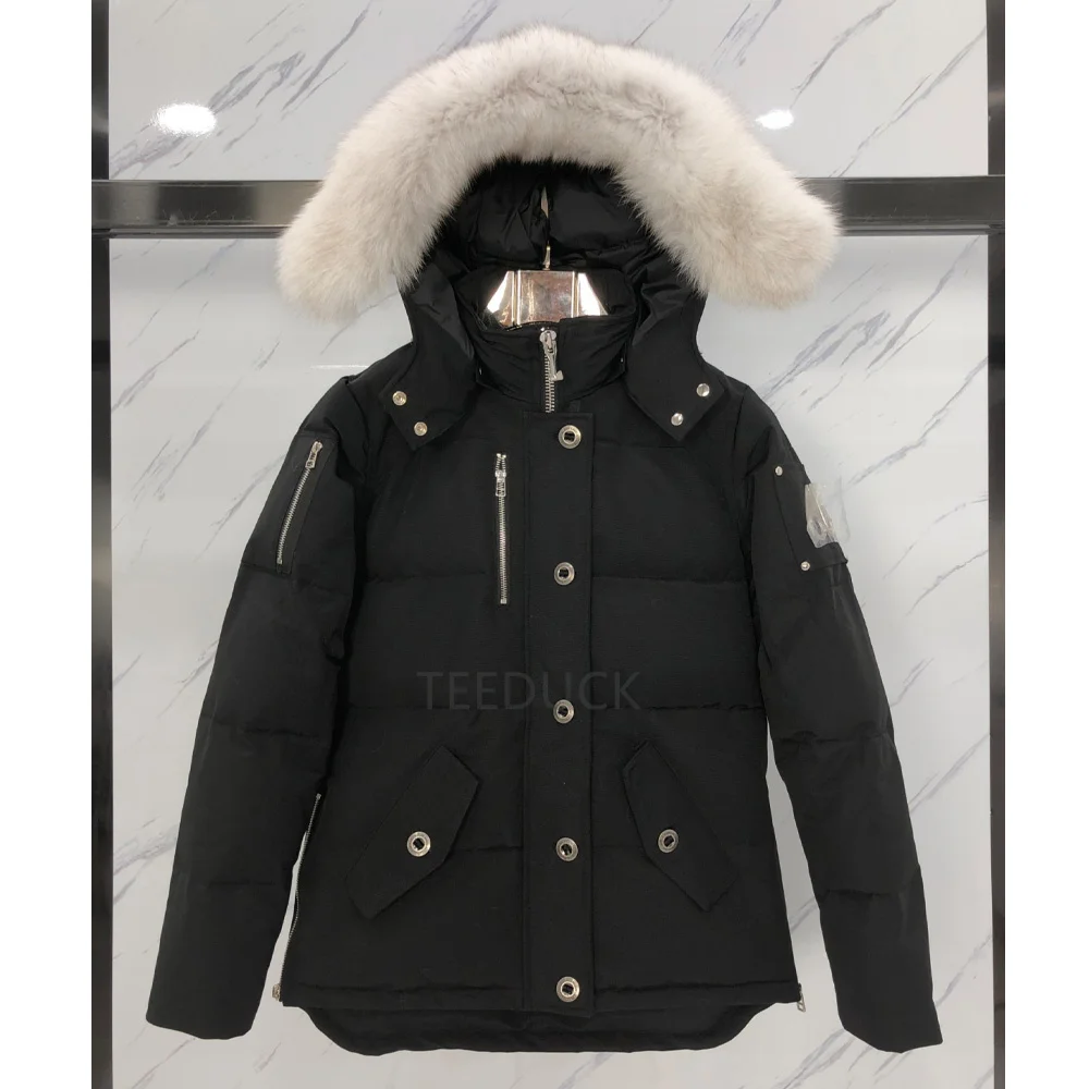 New 2024 Canadian Top Brand Down Jacket Golde Women Coat Parka Expedition White Down Waterproof Lady Coat Jackets 90% Goose