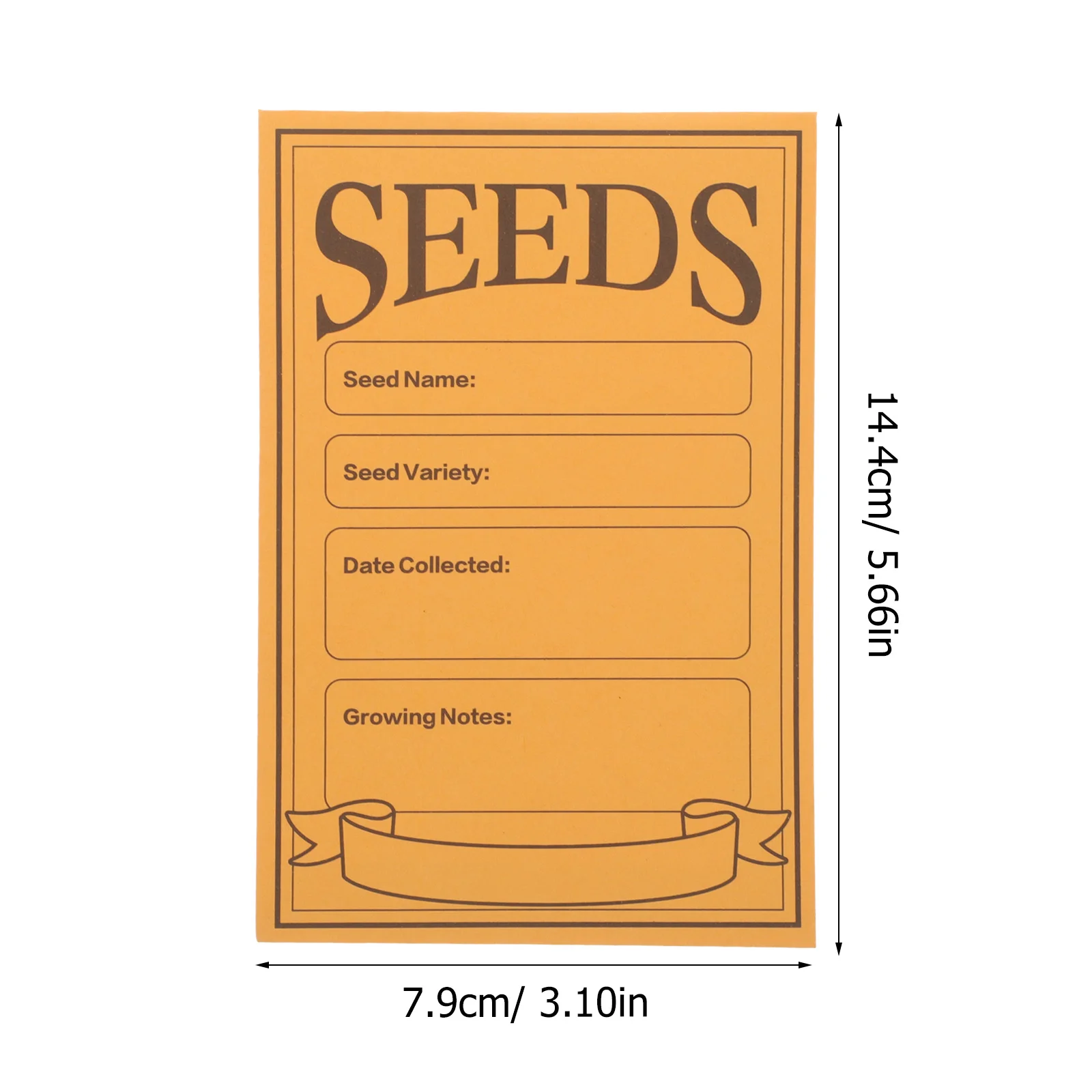 100 Pcs Craft Envelopes Handmade Seed Paper Flower Seeds Storage for Vegetable Small