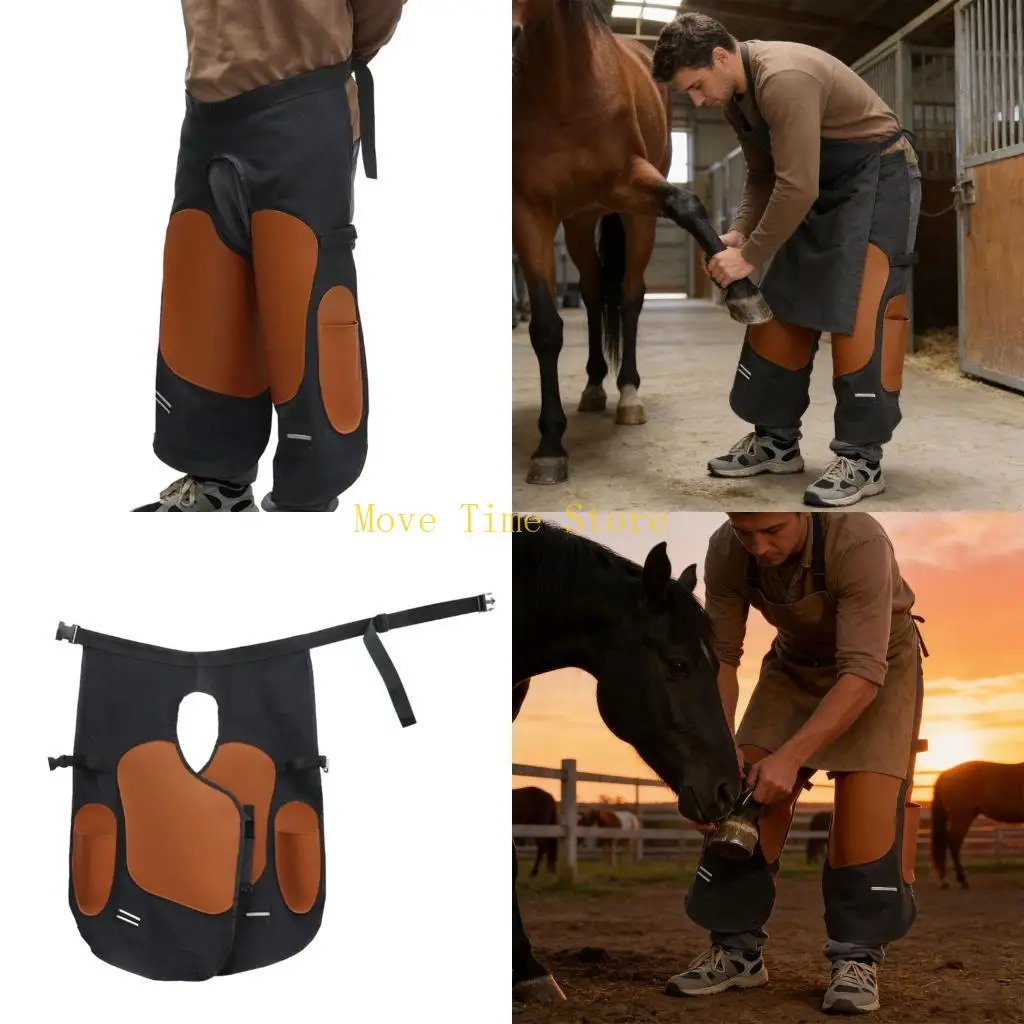 92me-長期プロフェッショナル溶接エプロンのための快適な馬のトリミングの衣服