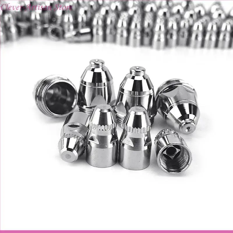 

E06B Durable 20pcs Premium P80 Plasma Cutting Torch Consumable Cutting 60A 80A 100A P80 Plasma Torch Tip Electrode Nozzle