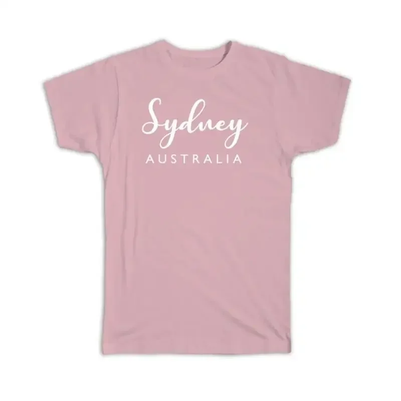 Sydney Australia Caligraphy Travel Souvenir T shirt
