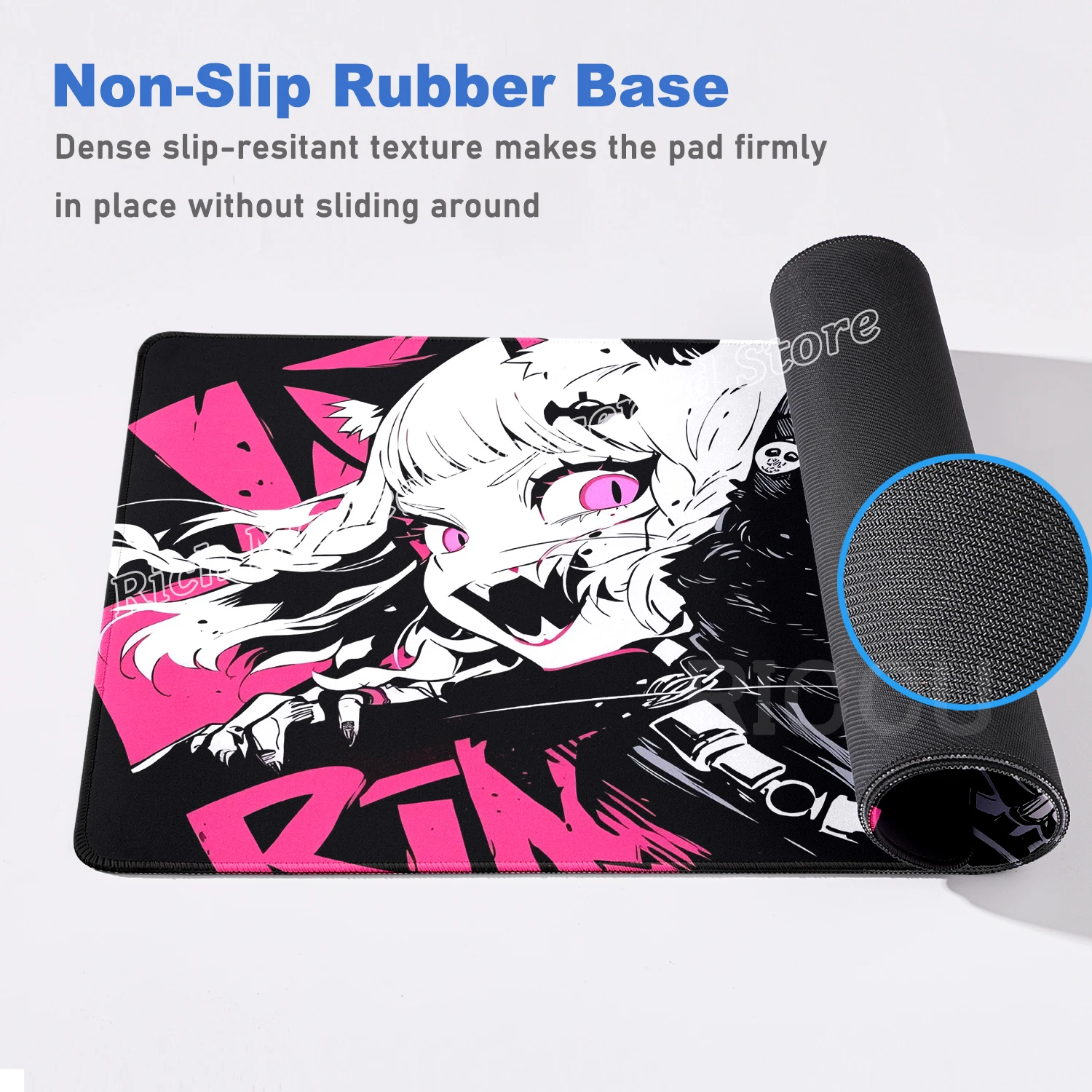 Meisjes en Kat Muismat 900x400 Xxl Kawaii Anime Meisje Bureaumat Pc Accessoires Gaming Computer Muismat Kantoor Toetsenbord tafel Matten