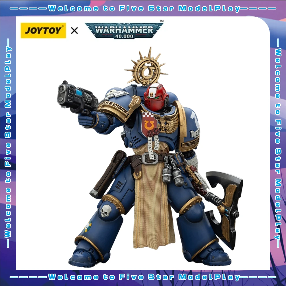 

【FS】JOYTOY Warhammer 40K масштаб 1/18 фигурки героев Ultramarines Metaurus с морским топором модели игрушки подарки